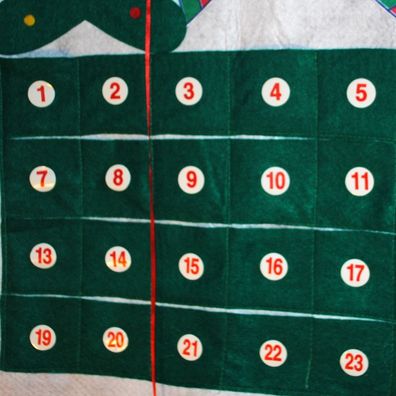 Adventskalender Schneemann Weihnachtskalender Weihnachten Befüllbar Filz 100cm