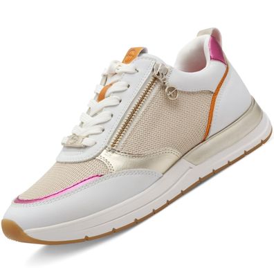 Tamaris Damen Sneaker Weiß, Mehrfarbig 1-23732-41/132