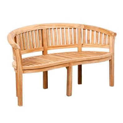 Teak Sitzbank PISANG ca. L160cm Gartenbank Holzbank Parkbank Teakbank Bank