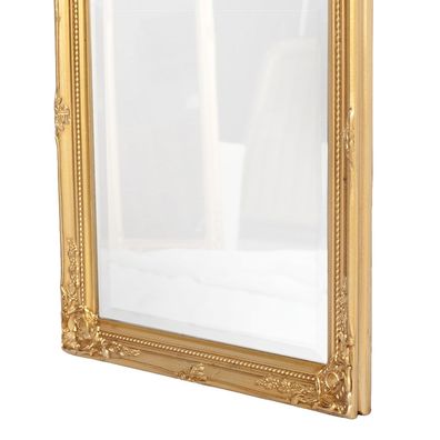 Spiegel GRACY barock Antik-Gold 150x40cm Wandspiegel Holzrahmen Facette