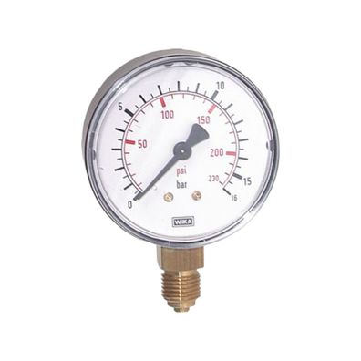 Wika Manometer senkrecht unten 1/2 Zoll Anschluss Ø 80 100 160 Druckluft Mano