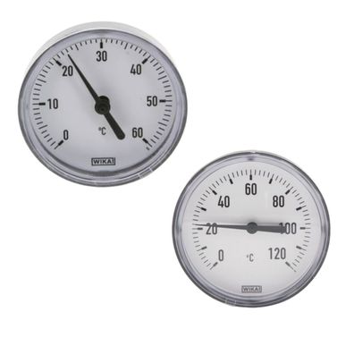 Wika Bimetallthermometer 0 bis 120° & 0 bis 60° Zeigerthermometer Bimetall ?