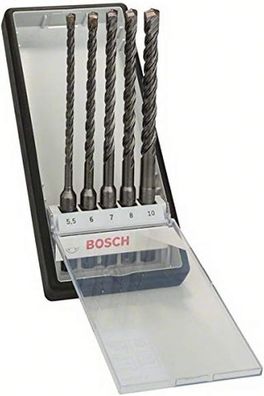 Bosch Accessories Hammerbohrer 5-tlg Robust Line Set SDS-Plus (Ø 5,5/6/7/8/10mm)