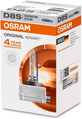 Osram 66548 XENARC Front-Scheinwerfer D8S, 1er Faltschachtel, Hellblau, Auto