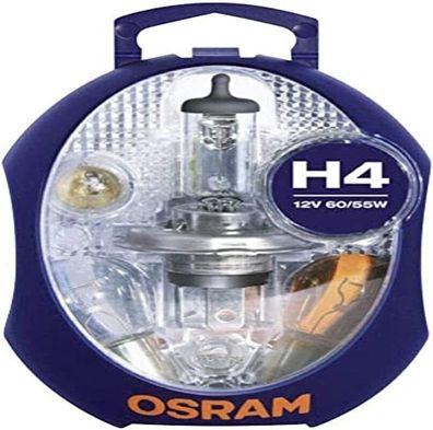 Osram Ersatz-Lampenbox CLKM H4, 12V, Minibox für Kfz, Auto H4 Scheinwerfer-Lampe