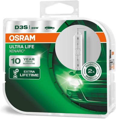 Osram XENARC ULTRA LIFE D3S HID Xenon-Brenner, Entladungs-Lampe, 66340ULT-HCB