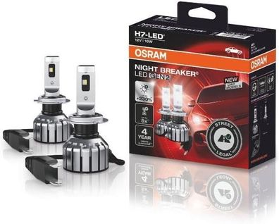 Osram NIGHT Breaker LED H7 GEN 2, Fern- & Abblendlicht mit Straßenzulassung, 12V