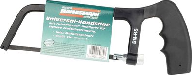 Brüder Mannesmann Säge, 6" Zoll, mit 1 Blatt | M30100, Holz und Metall, Handsäge