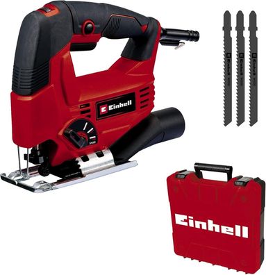 Einhell Stichsäge TC-JS 80/1 Kit (550 W, 20 mm Hubhöhe, Pendelhubfunktion, 80mm)