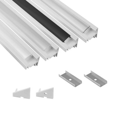 A20 LED Aluprofil Weiss Eckprofil 30°