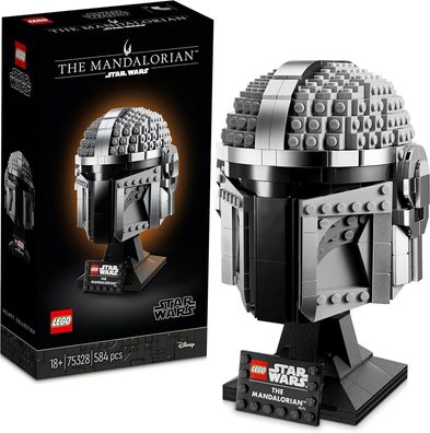 LEGO 75328 Star Wars Mandalorianer Helm Modell 584tlg. Sammlerstück Deko Bau-Set