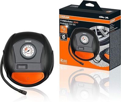 OSRAM TYREinflate 200 Reifenpumpe, tragbar 12V Kompressor via Zigarettenanzünder