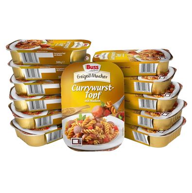 Buss Freizeitmacher Deftiger Currywurst-Topf mit Paprika und Nudeln (12 x 300 g)