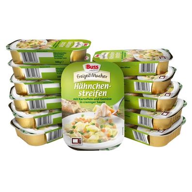 Buss Hähnchenstreifen mit Kartoffeln und Gemése in cremiger Sauce - (12 x 300 g)