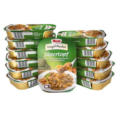 Buss Freizeitmacher Jägertopf Nudeln, Fleischklößchen & Champignons (12 x 300 g)