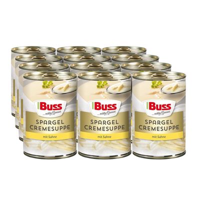 Buss Spargel-Cremesuppe Besonders cremige Spargelsuppe mit Sahne (12 x 400 g)