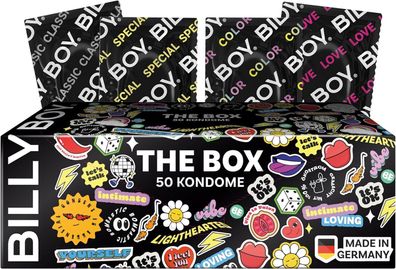 BILLY BOY Kondome The Box 50er Packung | 52 mm & 56 mm | (1x 50 Stück) - Kondom