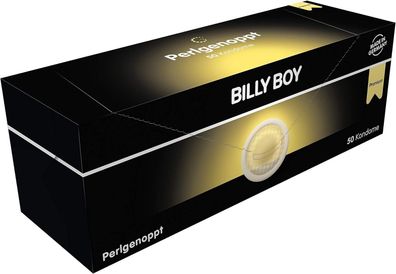 Billy Boy Perlgenoppt Kondome Zarte Perlnoppen Premium Box, Transparent, 50 Stk