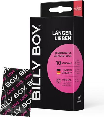 BILLY BOY Kondome Länger Lieben 10er, 52 mm, Kondome für ein längeres Erlebnis