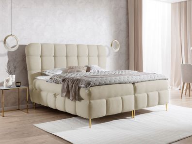 Boxspringbett Lolly mit zwei Bettkästen Modern Doppelbett Matratze Schlafzimmer