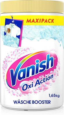 Vanish Oxi Action Powerweiss Pulver Fleckenentferner Booster Pulver (1x 1,65 kg)