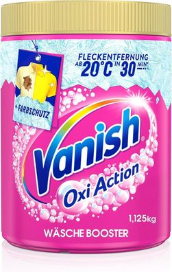 Vanish Oxi Action Pulver Pink â€? 1 x 1,125 kg â€? Fleckenentferner fér bunte Wäsche