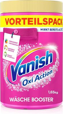 Vanish Oxi Action Pulver Pink â€? 1 x 1,65 kg â€? Fleckenentferner fér bunte Wäsche