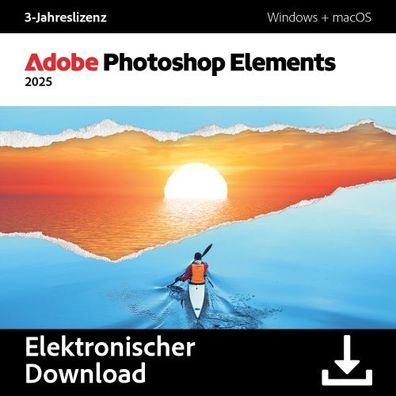 Adobe Photoshop Elements 2025 / WIN/MAC / 1PC / 3-Jahre / ESD