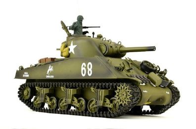 RC Panzer "US M4A3 Sherman" Heng Long 1:16 mit Rauch&Sound+2,4Ghz Pro Modell