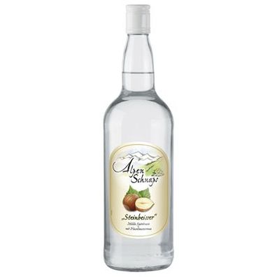 Alpenschnaps Haselnuss 33 % Vol. 1 l Flasche