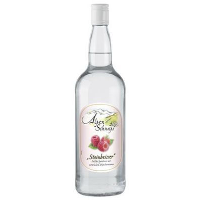 Alpenschnaps Steinbeisser Himbeere 35% Vol. - 1,00 l Flasche