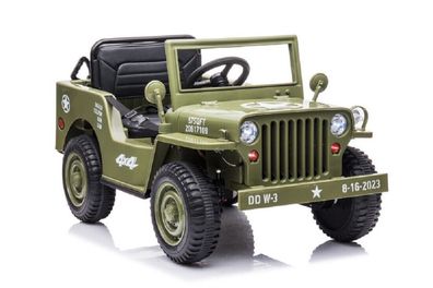 Kinderfahrzeug - Elektro Auto Offroad mit 12V7A Akku und 4x35W Motoren "Militär