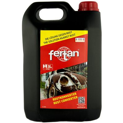 FERTAN 22830 Rostkonverter Rostumwandler Rostschutz Rostentferner 5 L