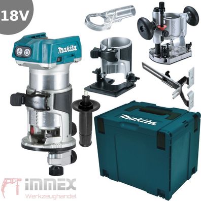 Makita Akku-Multifunktionsfräse 18V DRT50ZJX2