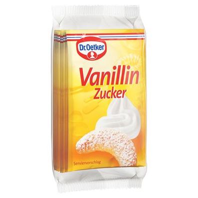 10x Dr. Oetker Vanillin Zucker - 10 x 8 g Packung