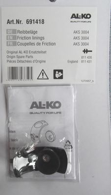 Reibbelag Bremsbelag Alko AKS 3004, 136f427 NEU