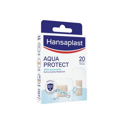 Hansaplast Aqua Protect 20 Str. / 2 Gr. - B08TR3KHKR | Packung (20 Stück)