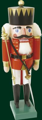 Nussknacker König bunt Höhe= 36cm NEU Weihnachten Seiffen Nutcracker Nüsse Erzgeb