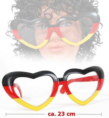 Fries Deutschland Riesenbrille Herz