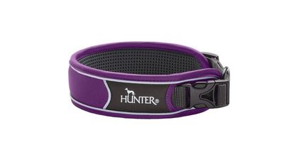 HUNTER Halsband Divo Violett/Grau - Größe: 25-35cm