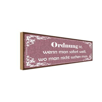 vianmo Holzschild 27x10cm Ordnung Man Weiß Wo Nicht Suchen Deko Geschenk