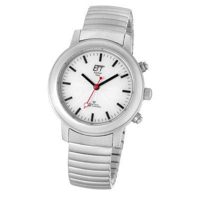 ETT ELS-11188-11M Damen Funk-Solaruhr Station Watch mit Zugband