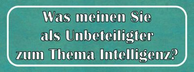 vianmo Holzschild 27x10cm Thema Intelligenz Ihre Meinung Deko Geschenk