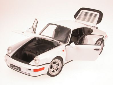 Porsche 911 964 Turbo weiss Modellauto 18026 Welly 1:18