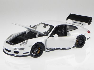 Porsche 911 997 GT3 RS weiss Modellauto 18015 Welly 1:18