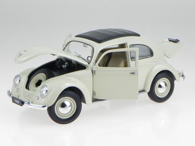 VW Käfer Beetle Classic beige Modellauto 18040 Welly 1:18