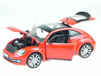 VW Beetle 2012 rot Modellauto 18042 Welly 1:18