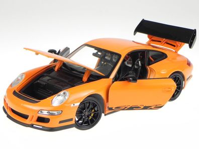 Porsche 911 997 GT3 RS orange Modellauto 18015 Welly 1:18