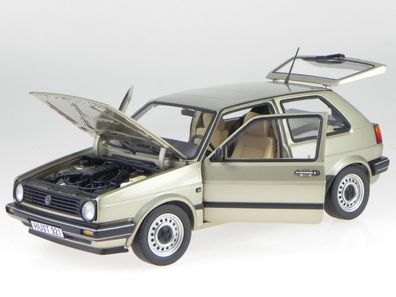 VW Golf 2 CL 1985 beige metallic Modellauto 188519 Norev 1:18