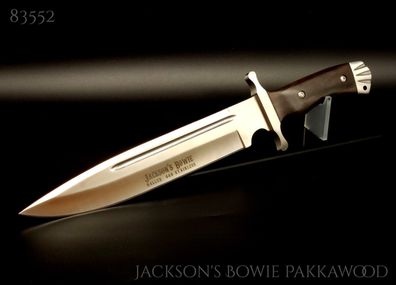 Jackson` s Bowie 83552 | Bowiemesser Pakkaholz Griff 41cm + Lederscheide Öse